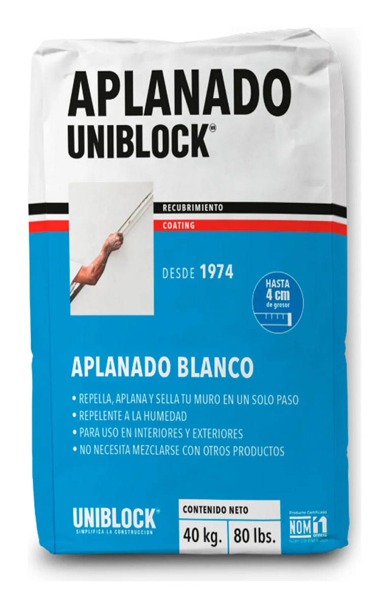 Aplanado Uniblock, bulto