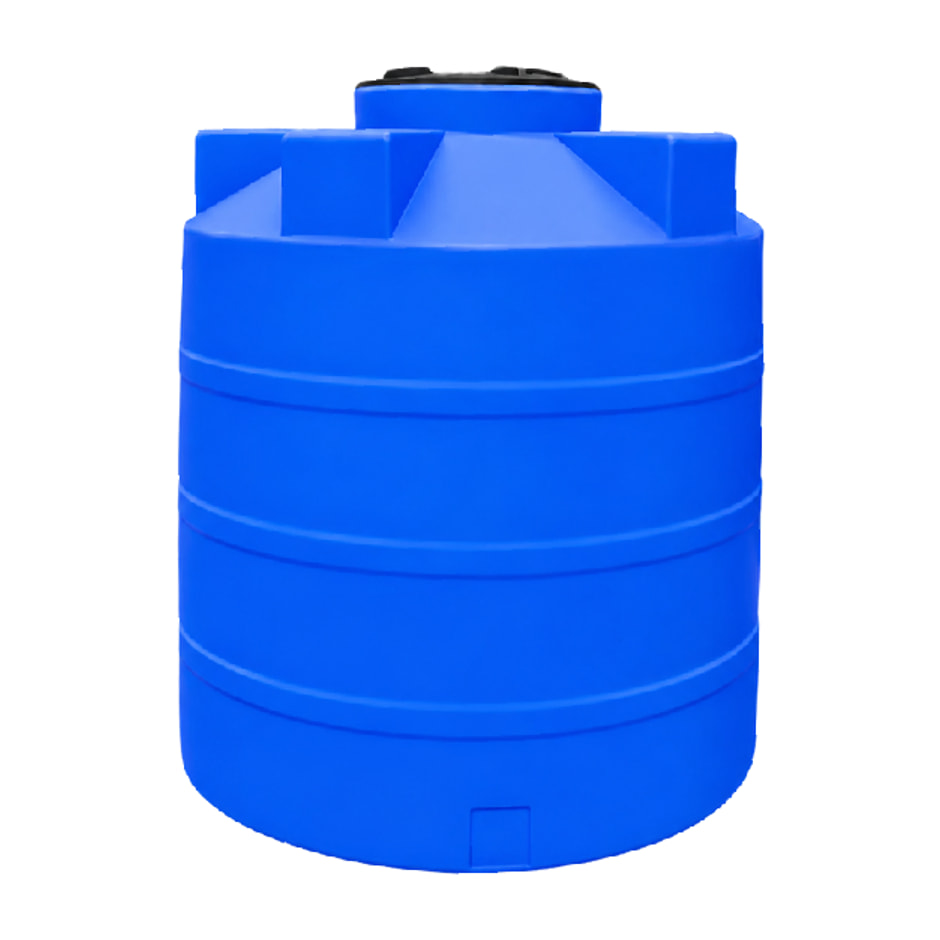 Cisterna Biosplash bicapa de 1,500 litros, azul, con accesorios