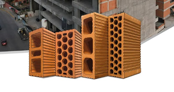 Block Novaceramic multiperforado 20 x 12 x 33 cm, pieza