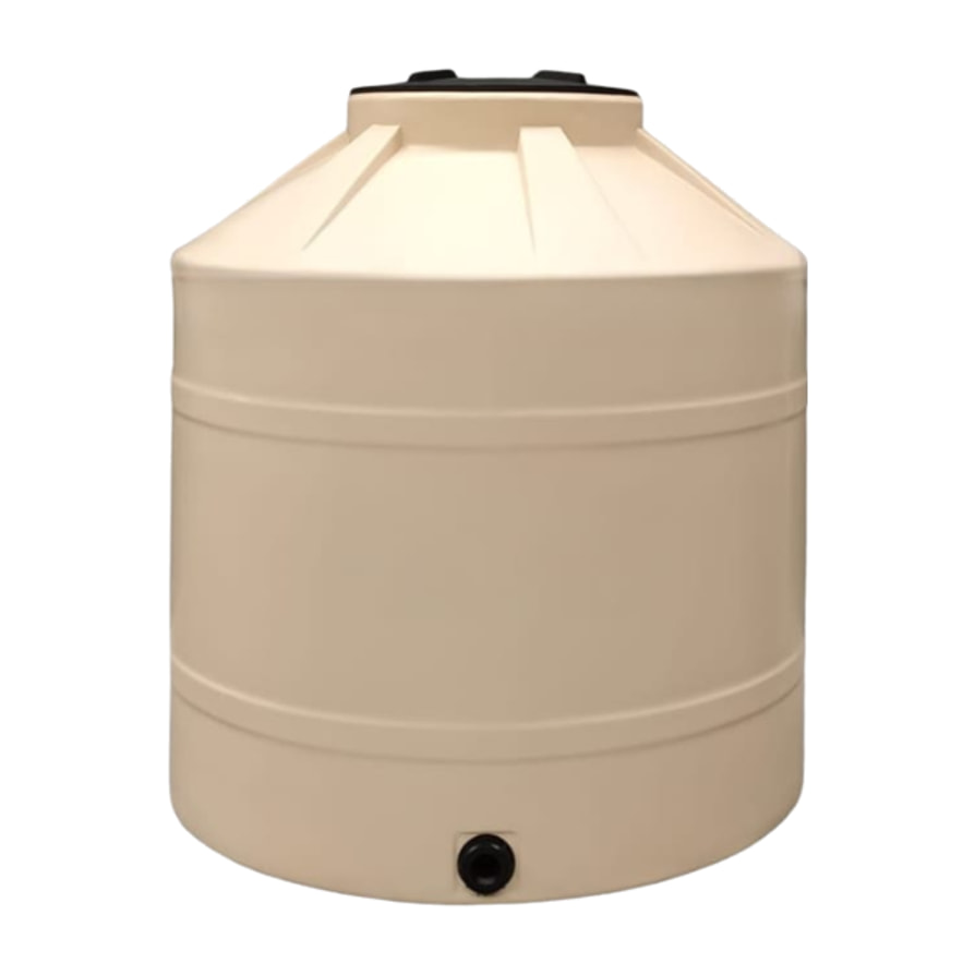 Tinaco Biosplash bicapa de 1,100 litros, negro, con accesorios