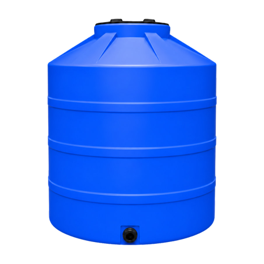 Tinaco Biosplash bicapa de 1,500 litros, azul, con accesorios