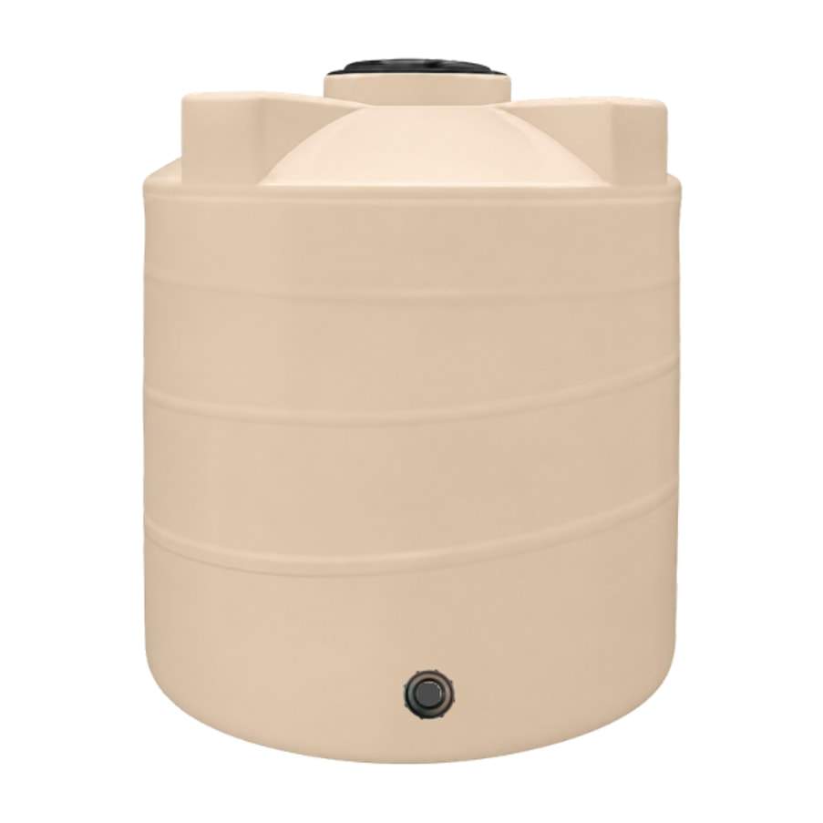 Tinaco Biosplash bicapa de 2,500 litros, beige, con accesorios