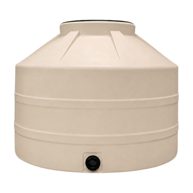 Tinaco Biosplash bicapa de 750 litros, beige, con accesorios