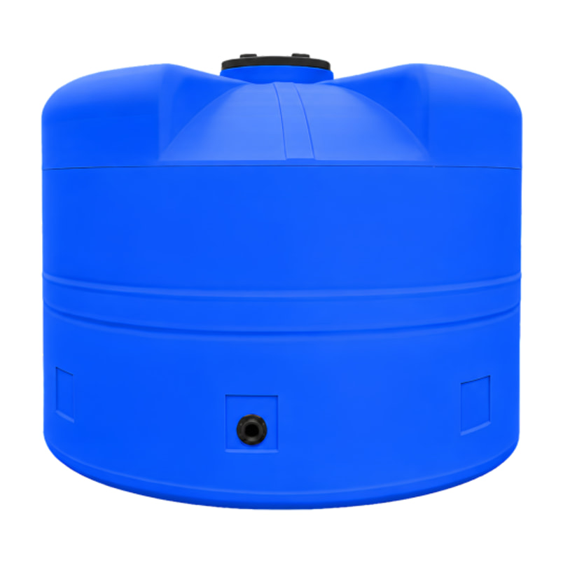 Tinaco Biosplash tricapa de 5,000 litros, azul, con accesorios